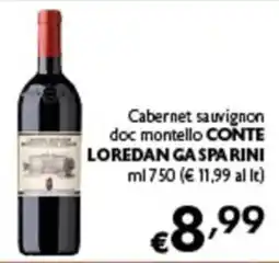 Spak Supermercati Cabernet sauvignon doc montello Conte Loredan Gasparini offerta