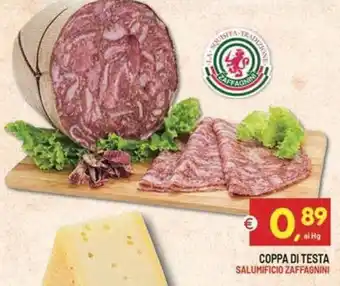Coppa di testa Salumificio Zaffagnini