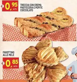 Centro Commerciale Discount Treccia con crema pasticcera e pepite cioccolato offerta