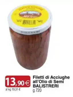 Docks Cash&Carry Filetti di Acciughe all'Olio di Semi BALISTRERI offerta