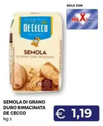 Semola di grano duro rimacinata De Cecco