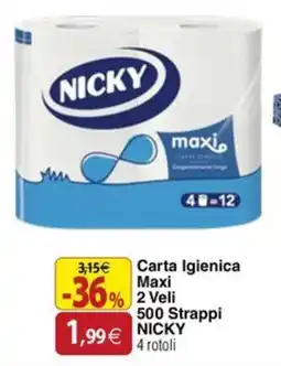 Docks Cash&Carry Carta Igienica Maxi NICKY offerta