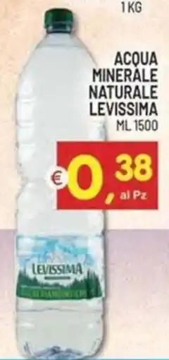 Centro Commerciale Discount Acqua minerale naturale Levissima offerta