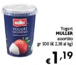 Spak Supermercati Yogurt cremoso Müller assortito offerta