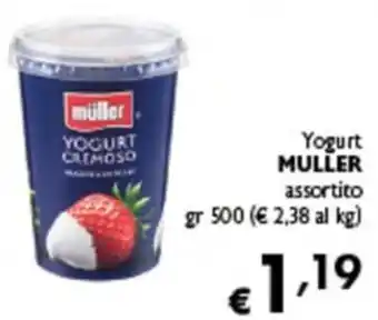 Yogurt cremoso Müller assortito