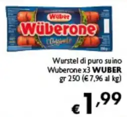 Spak Supermercati Wursterone Wuber offerta
