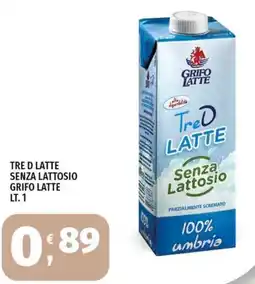 Vivo Supermercati Tre D Latte senza lattosio Grifo Latte offerta