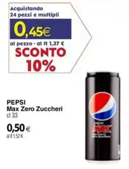 Docks Cash&Carry Pepsi Max Zero Zuccheri offerta