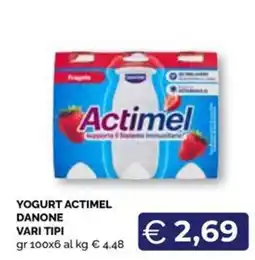 Maxisconto Yogurt Actimel Danone offerta