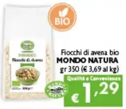 Spak Supermercati Focchi di avena bio MONDO NATURA offerta