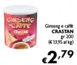 Spak Supermercati Ginseng e caffè Crastan offerta