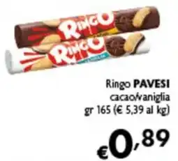 Spak Supermercati Ringo Pavesi cacao vaniglia offerta