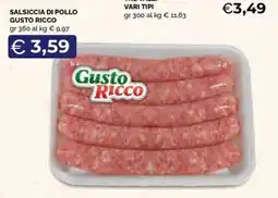 Maxisconto Salsiccia di pollo Gusto Ricco offerta