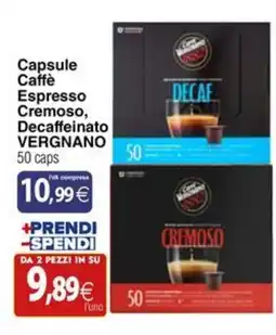 Docks Cash&Carry Capsule Caffè Espresso Cremoso, Decaffeinato VERGNANO offerta