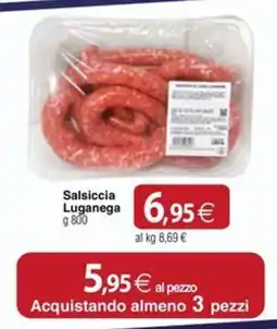 Docks Cash&Carry Salsiccia Luganega offerta