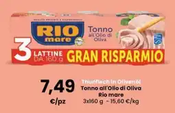 Interspar Tonno all'Olio di Oliva Rio mare offerta