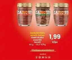 Interspar Filetti di alici assortiti Zarotti offerta
