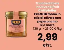 Interspar Filetti di tonno Rio mare offerta