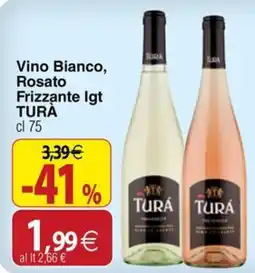Docks Cash&Carry Vino Bianco, Rosato Frizzante Igt Turà offerta