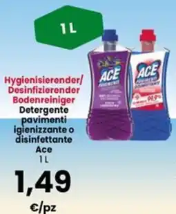 Interspar Detergente pavimenti igienizzante o disinfettante Ace offerta