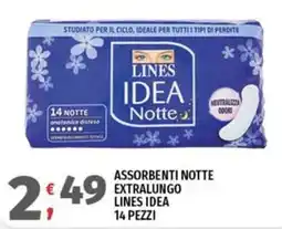 Vivo Supermercati Assorbenti notte extralungo Lines Idea offerta