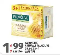 Vivo Supermercati Saponette Palmolive Naturals offerta