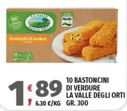 Vivo Supermercati Bastoncini di verdure La Valle degli Orti offerta