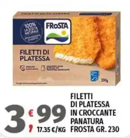 Vivo Supermercati Filetti di platessa in croccante panatura Frosta offerta