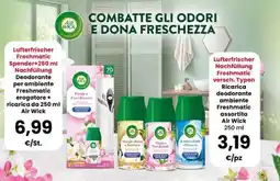 Interspar Deodorante per ambiente Freshmatic erogatore + ricarica da 250 ml Air Wick offerta