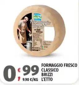 Vivo Supermercati Formaggio fresco classico Brizzi offerta