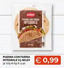 Maxisconto Piadina con farina integrale Selex offerta