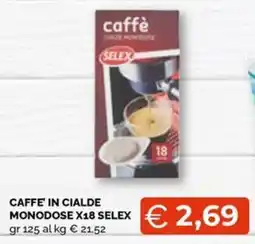 Maxisconto Caffè in cialde monodose Selex offerta