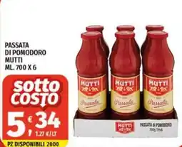 Vivo Supermercati Passata di pomodoro Mutti offerta