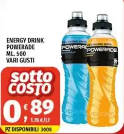 Vivo Supermercati Energy drink Powerade offerta