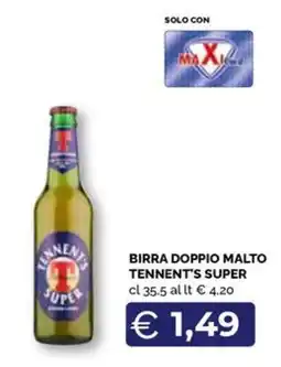 Maxisconto Birra doppio malto Tennent's Super offerta