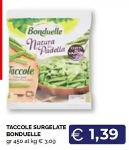 Maxisconto Taccole surgelate Bonduelle offerta