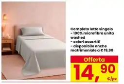 Interspar Completo letto singolo offerta