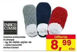 Interspar Calzino antiscivolo in sherpa Enrico Coveri offerta