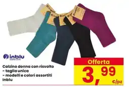 Interspar Calzino donna con risvolto Inblu offerta