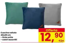 Interspar Cuscino velluto offerta