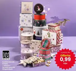 Interspar Scatole biscotti in latta Simpex Basic offerta