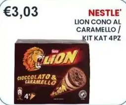 Caramico Lion cono al cioccolato e caramello offerta