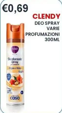 Caramico Clendy deodorante spray offerta