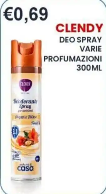 Clendy deodorante spray