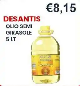 Caramico Olio semi girasole Desantis offerta