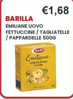 Caramico Barilla Emiliane Fettuccine all'uovo offerta
