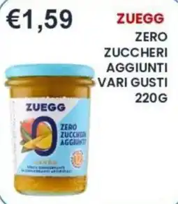 Caramico Zuegg zero zuccheri aggiunti offerta