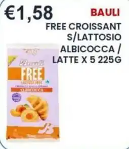 Caramico Bauli free croissant s/lattosio albicocca / latte offerta