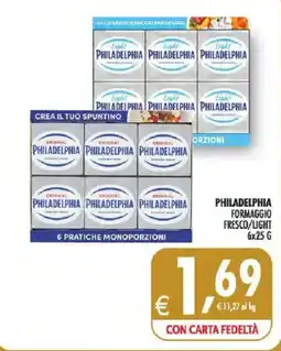 Deco Iperstore Philadelphia formaggio fresco/light offerta