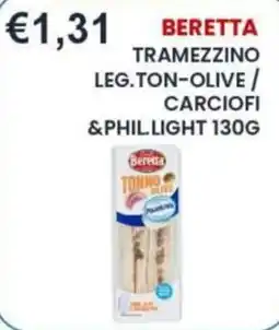 Caramico Beretta tramezzino leg.ton-olive / carciofi & phil light offerta